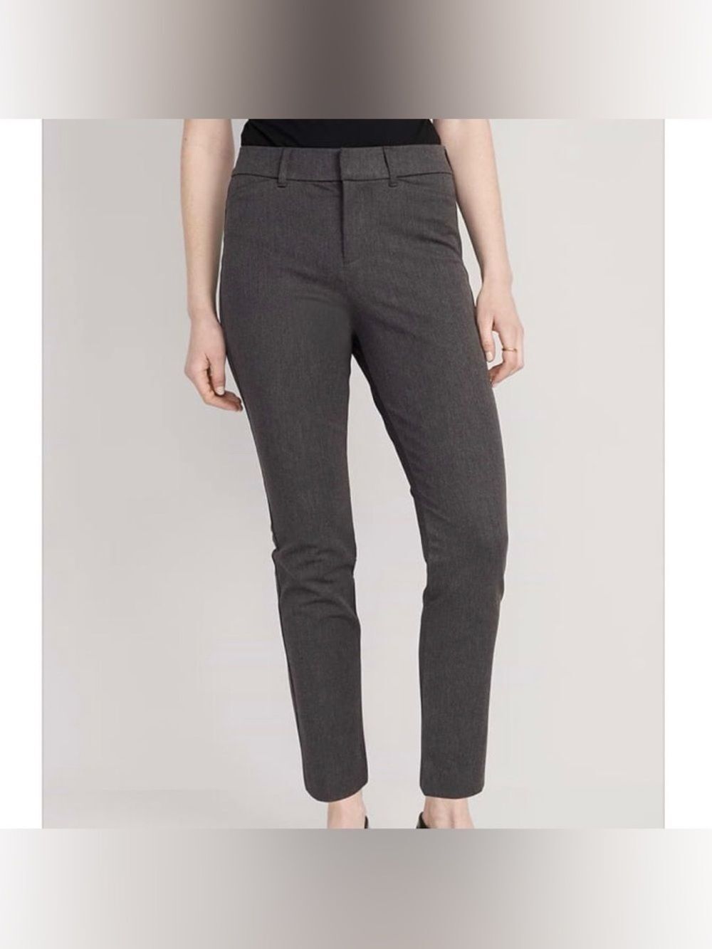 Old Navy NWT High Rise Skinny Pixie Pants Dark Heathered Gray 10